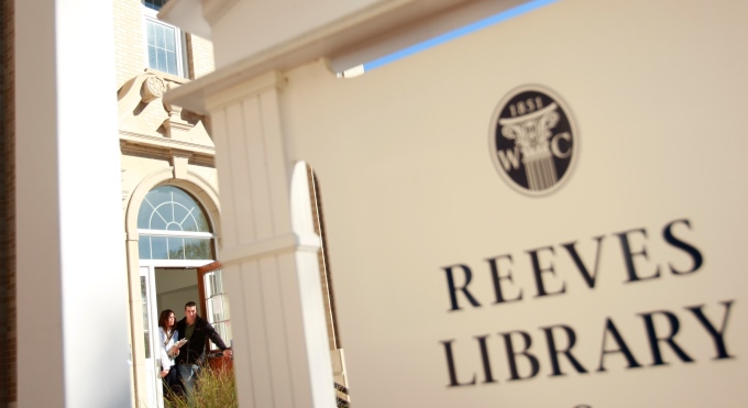 Reeves Library Sign